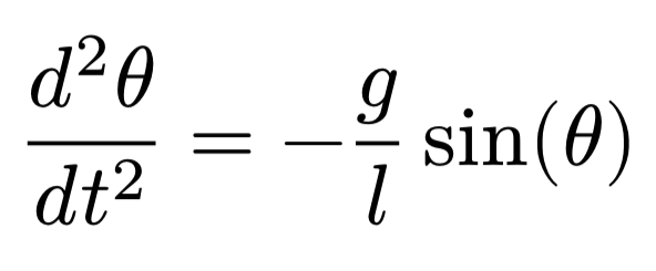 単振り子運動方程式